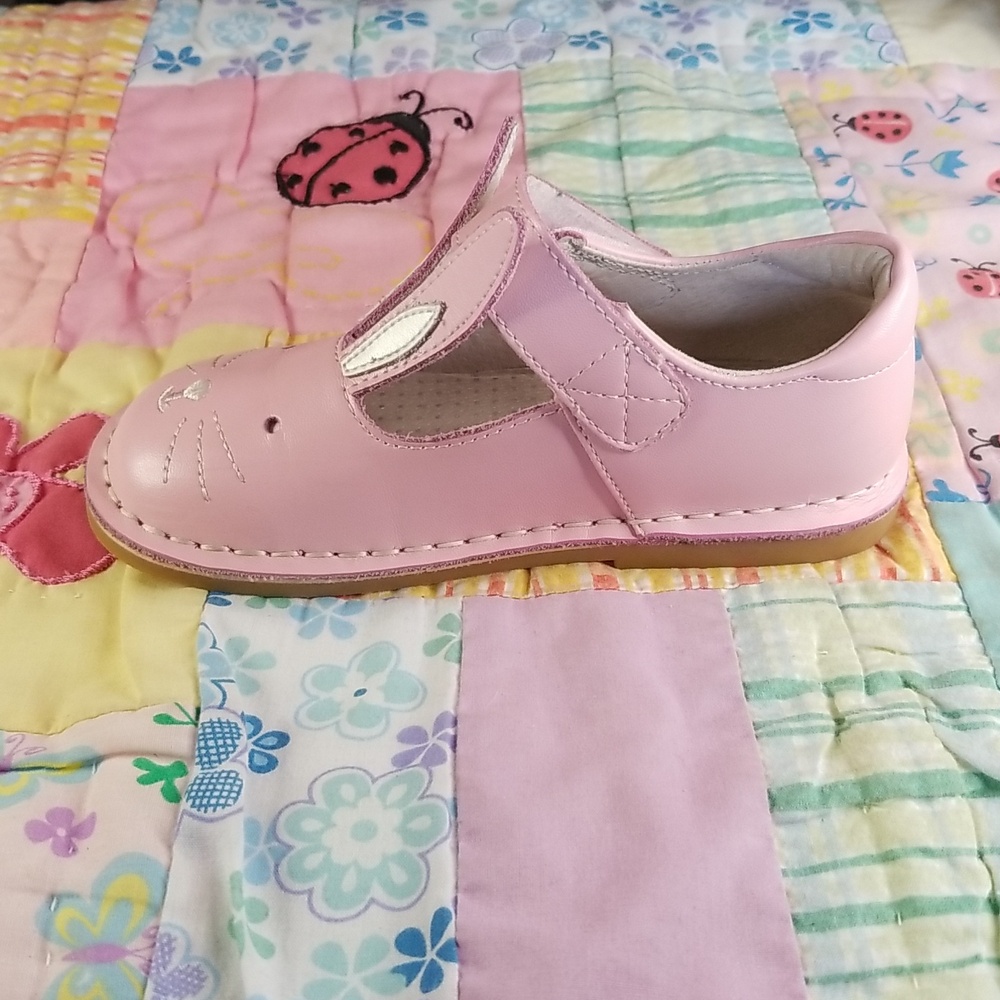 Livie & Luca Pink Leather Bunny Dress Shoes Size 12 Molly - Picture 3 of 8